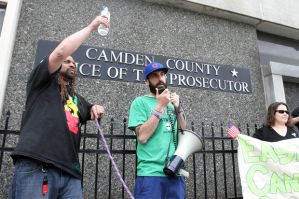 N.A. Poe speaking at the Camden Prosecutor office. (Photo by NJ.com)